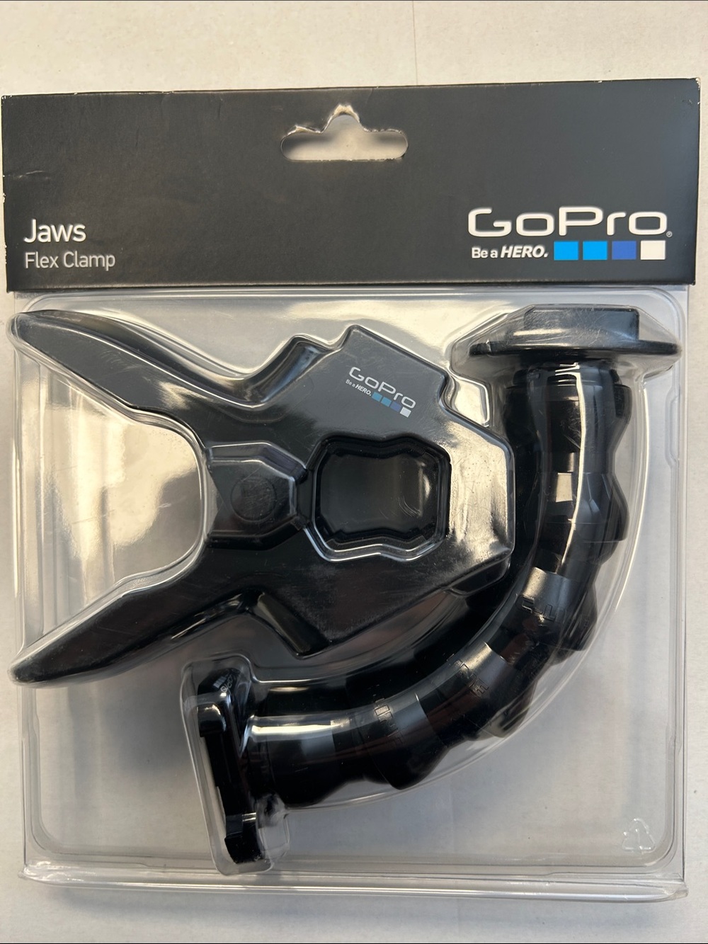 GoPro Jaws Flex Clamp in Black with Blue Logo